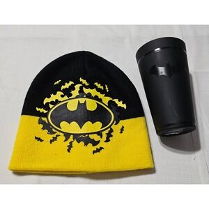 Batman Beanie Hat and Black Tumbler Cup‎ Set DC Comics Paladone
